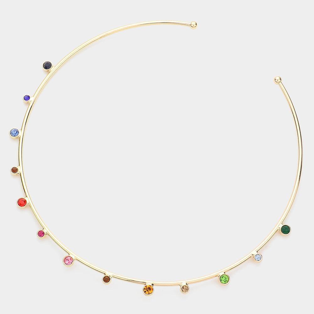 Stone Pointed Choker Necklace - Jewelry Store by Erik Rayo