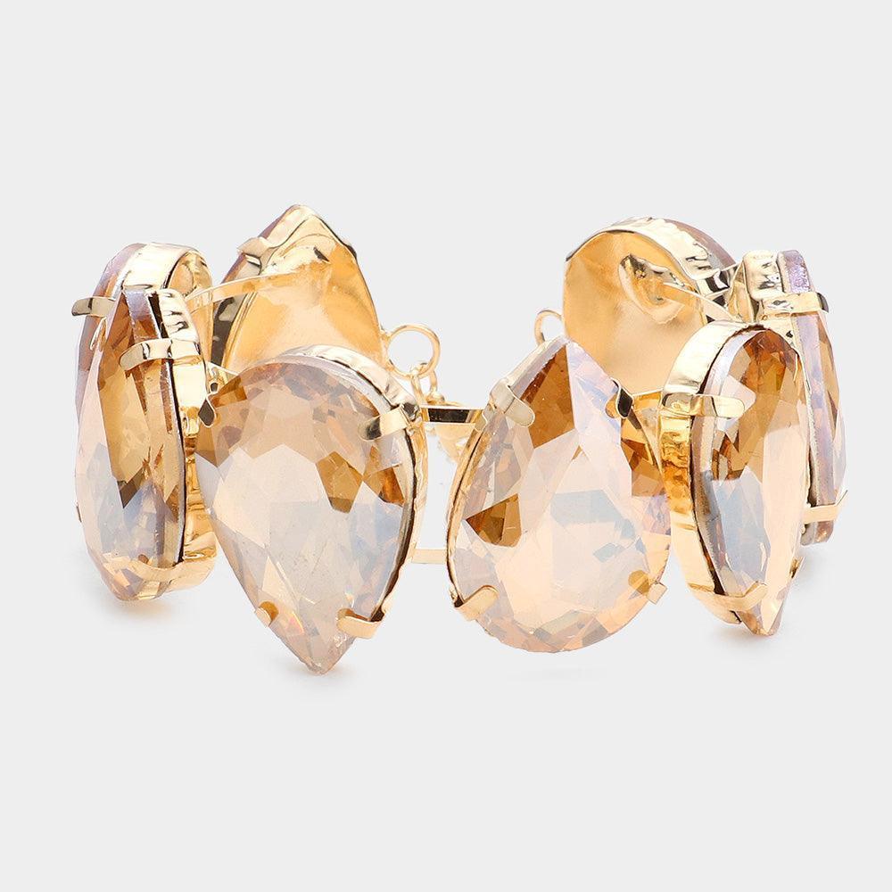 Teardrop Stone Evening Bracelet - Jewelry Store by Erik Rayo