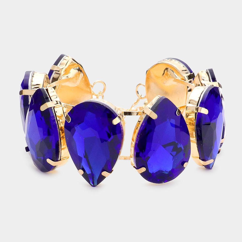 Teardrop Stone Evening Bracelet - Jewelry Store by Erik Rayo