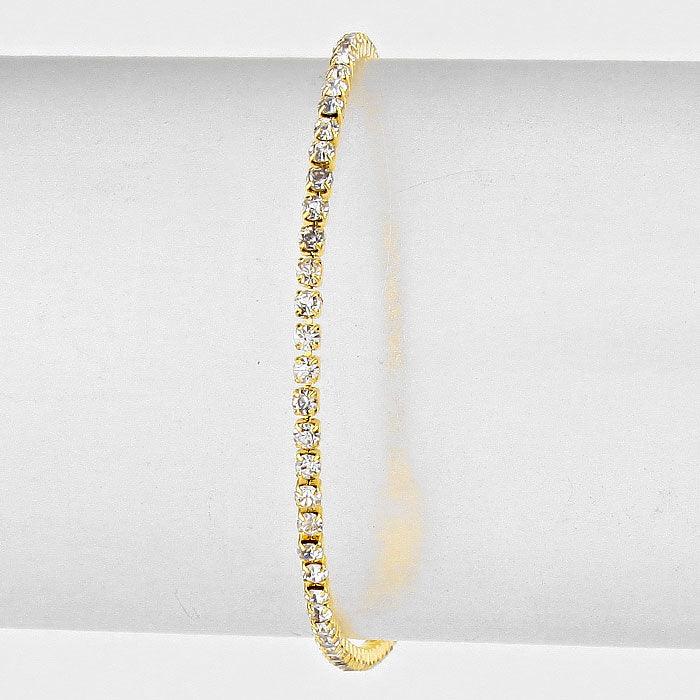 Gold Rhinestone Evening Bracelet - Jewelry Store by Erik Rayo