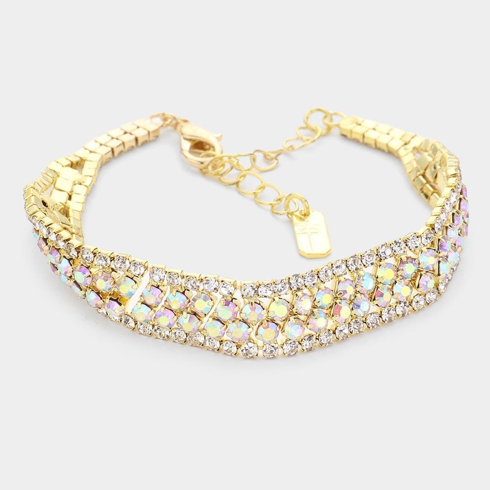 Gold Bubble Stone Evening Bracelet - Jewelry Store by Erik Rayo