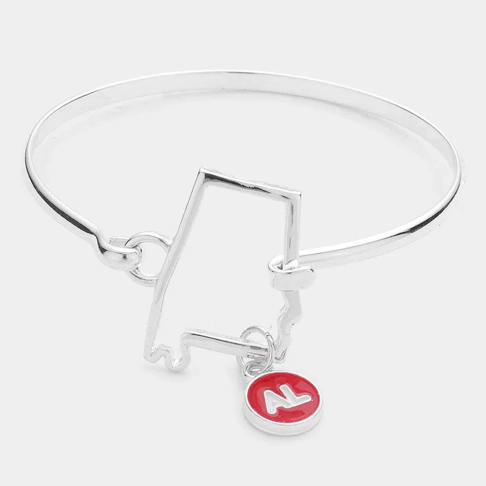 Silver Alabama Bangle Bracelet - Jewelry Store by Erik Rayo