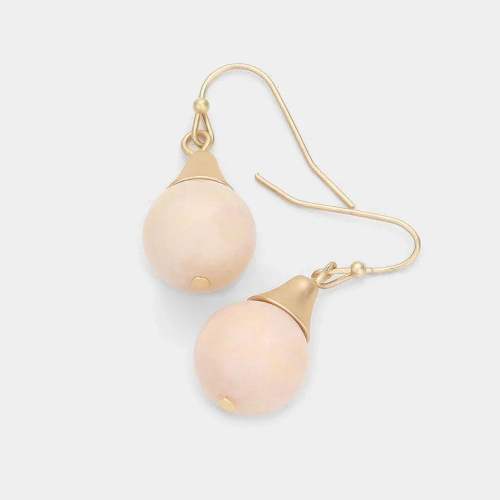 Natural Stone Dangle Earrings - Jewelry Store by Erik Rayo