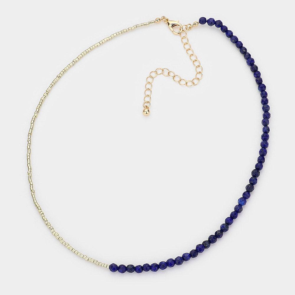 Gold Beaded Necklace - Jewelry Store by Erik Rayo