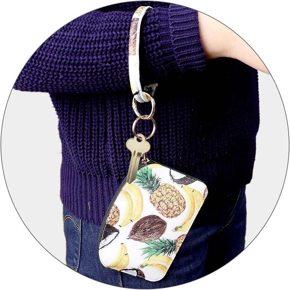 Tropical Fruits Pattern Pouch Bag / Keychain / Bracelet - Jewelry Store by Erik Rayo
