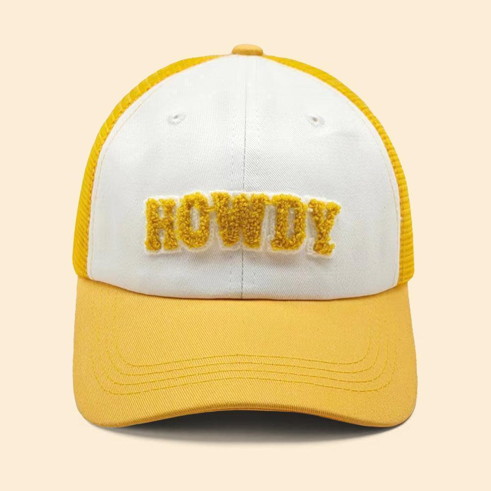 Howdy Message Mesh Back Baseball Cap - Jewelry Store by Erik Rayo