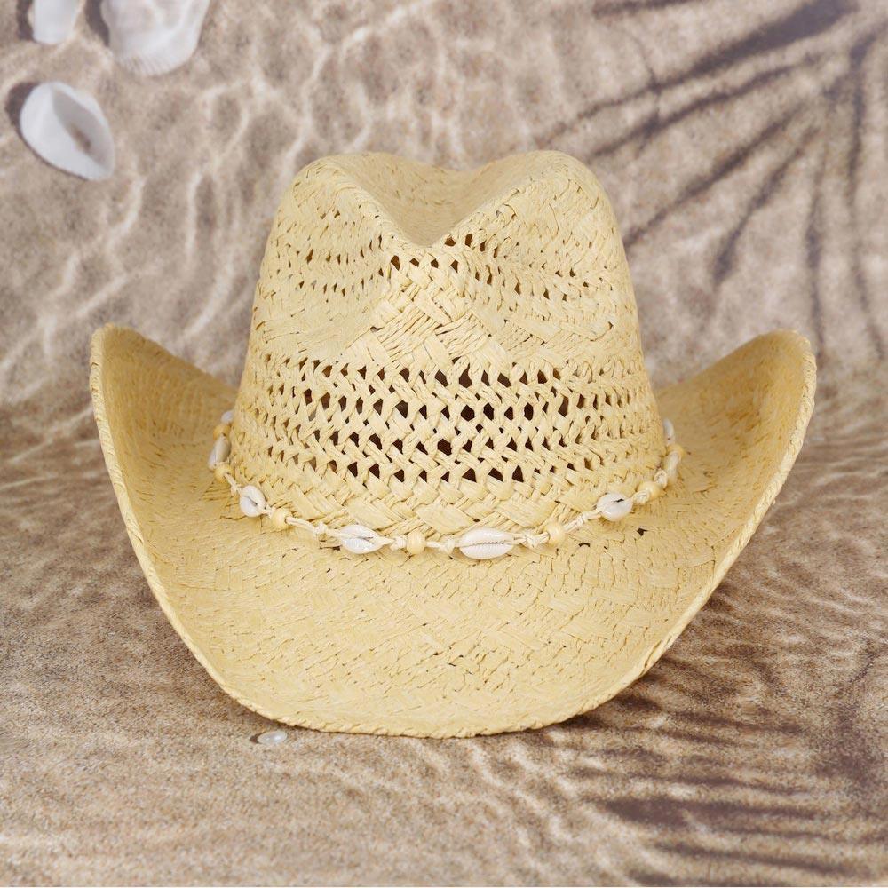 Bead Shells Band Cowboy Cowgirl Handmade Hat - Jewelry Store by Erik Rayo