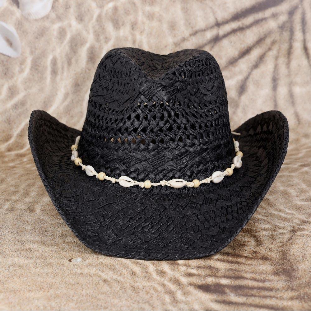 Bead Shells Band Cowboy Cowgirl Handmade Hat - Jewelry Store by Erik Rayo