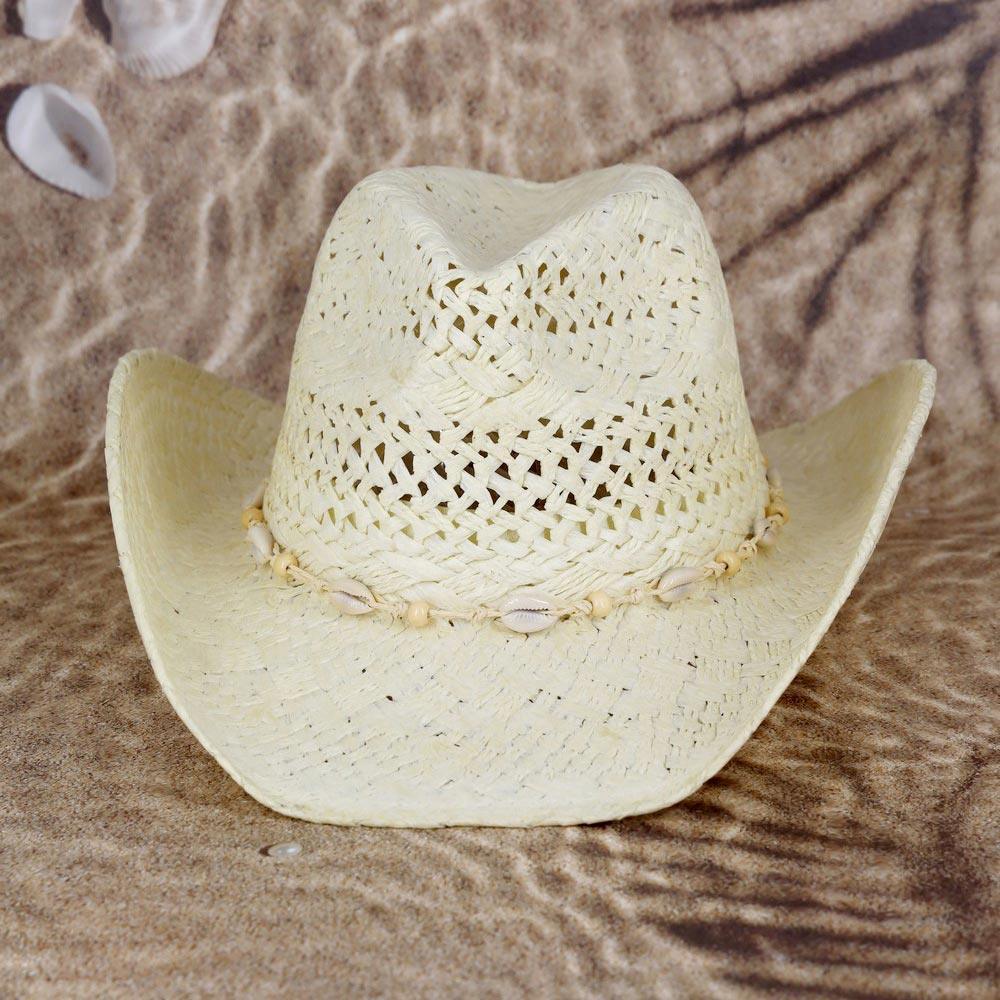 Bead Shells Band Cowboy Cowgirl Handmade Hat - Jewelry Store by Erik Rayo