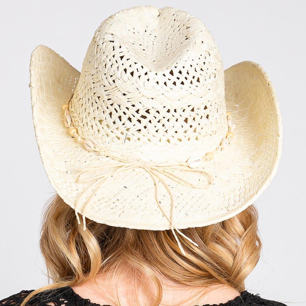 Bead Shells Band Cowboy Cowgirl Handmade Hat - Jewelry Store by Erik Rayo