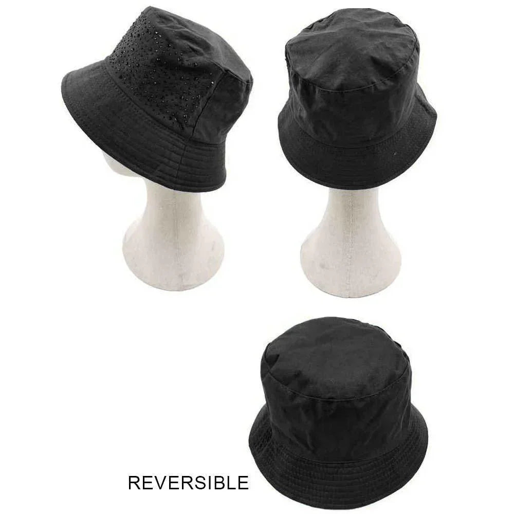 Bling Solid Reversible Bucket Hat - Jewelry Store by Erik Rayo