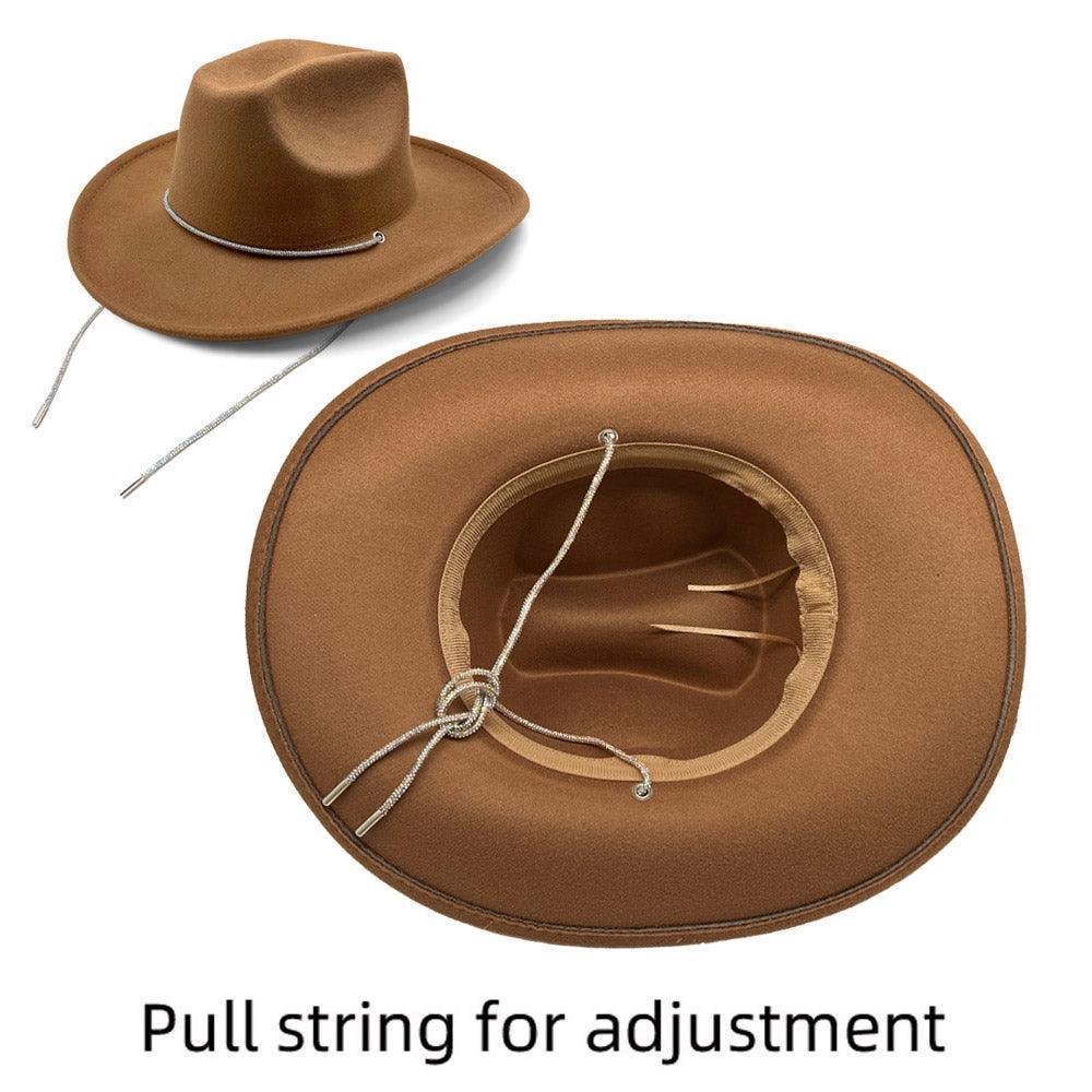 Bling Strap Band Pointed Cowboy Fedora Hat - Jewelry Store by Erik Rayo