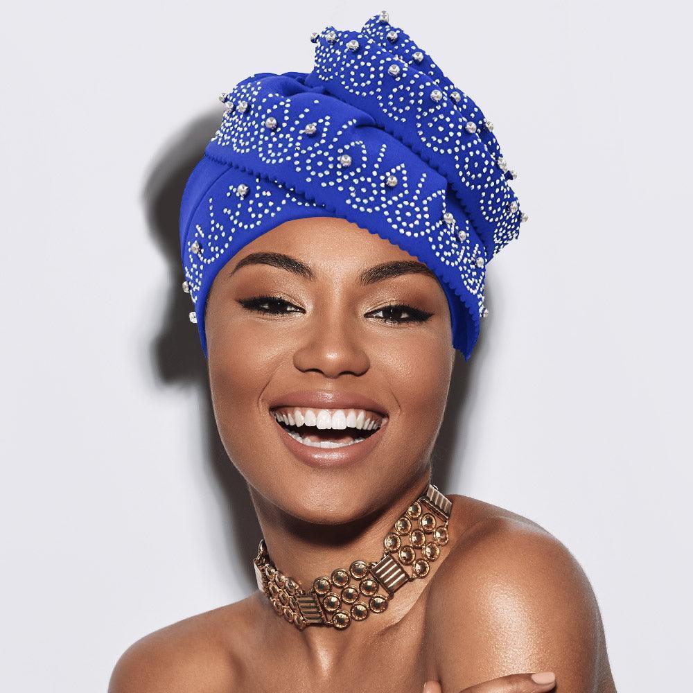 Bling Studded Accented Turban Hat - Jewelry Store by Erik Rayo