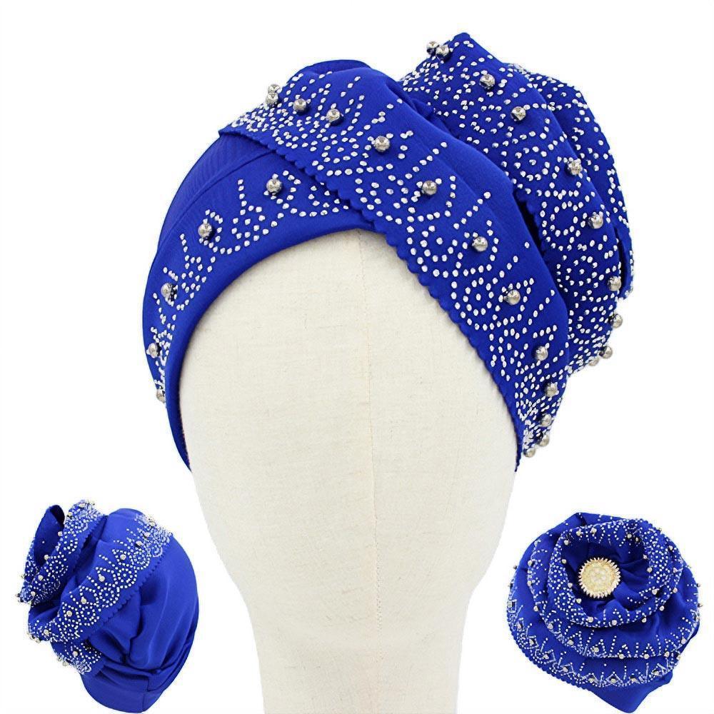 Bling Studded Accented Turban Hat - Jewelry Store by Erik Rayo