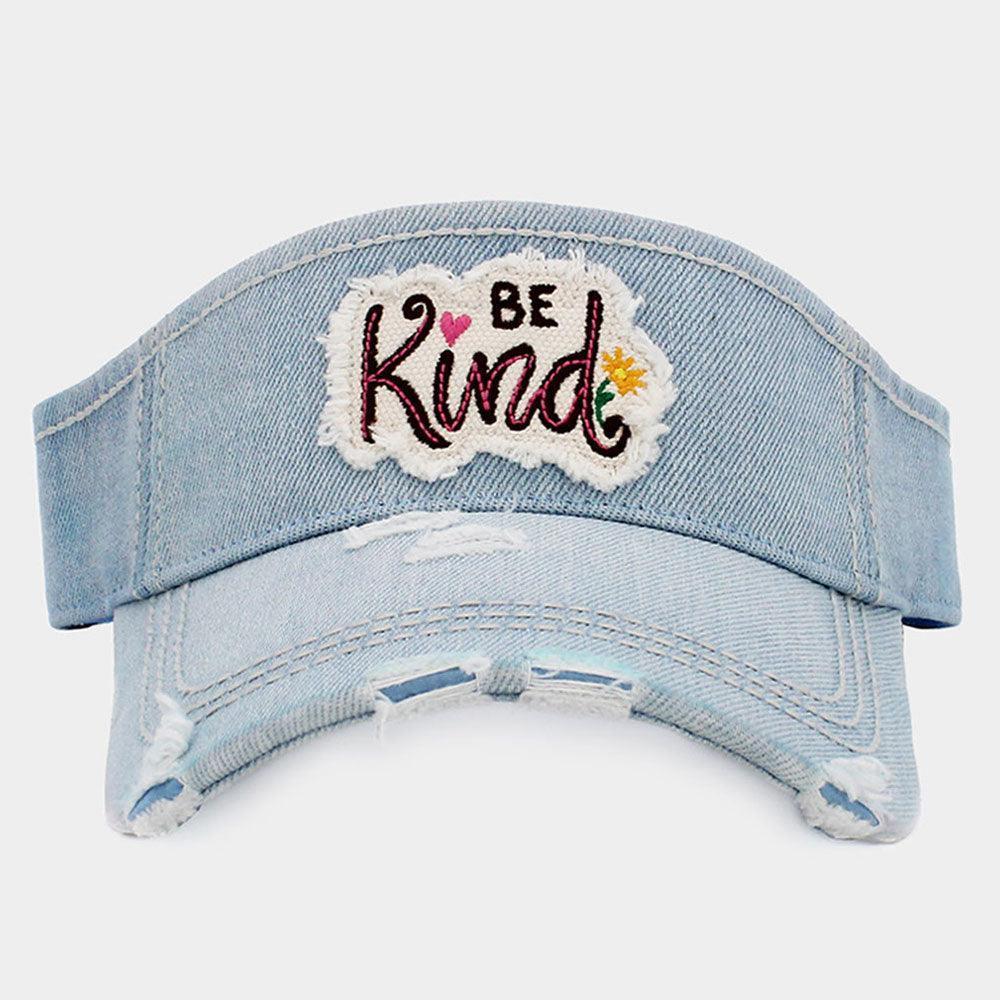 Be Kind Vintage Visor Hat - Jewelry Store by Erik Rayo