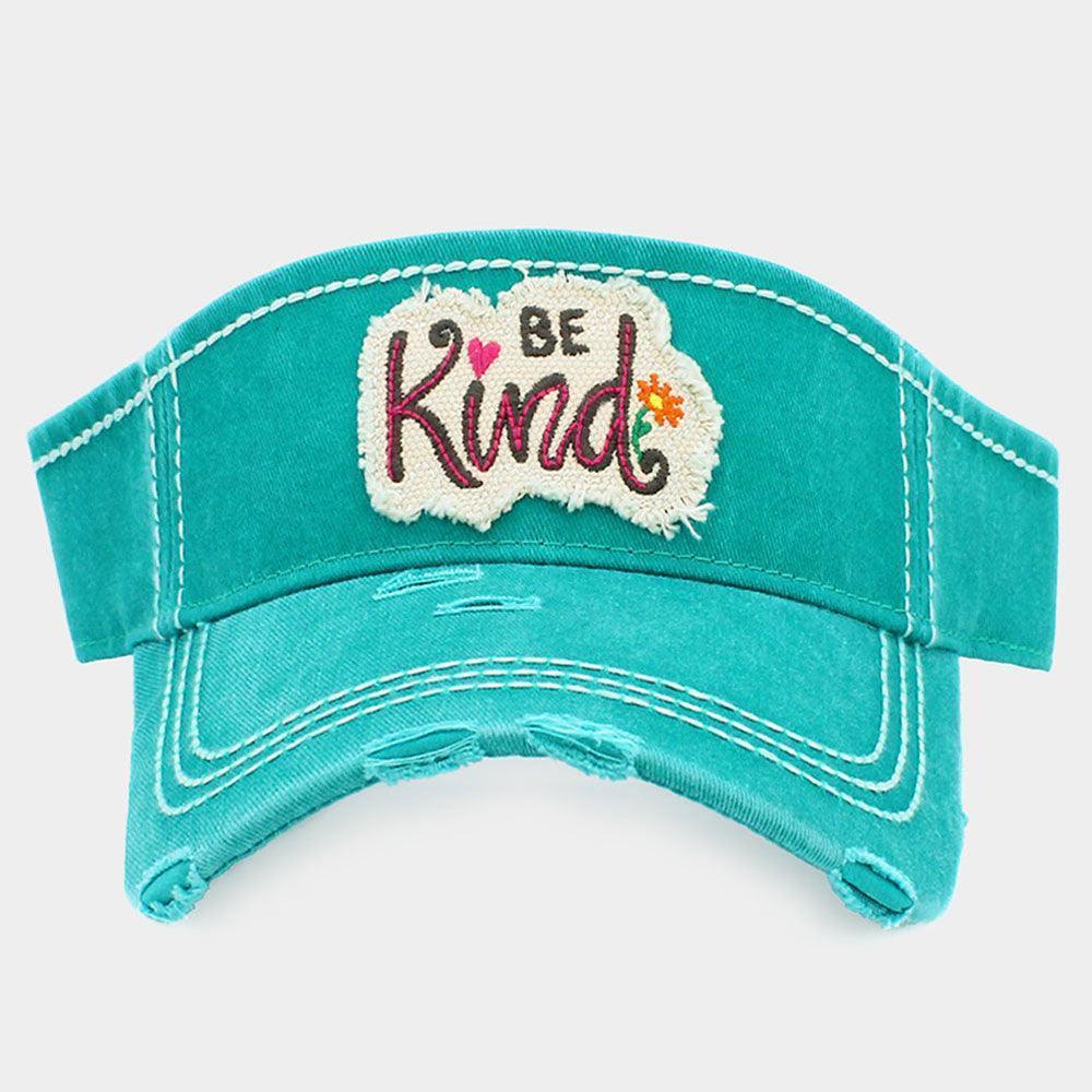 Be Kind Vintage Visor Hat - Jewelry Store by Erik Rayo