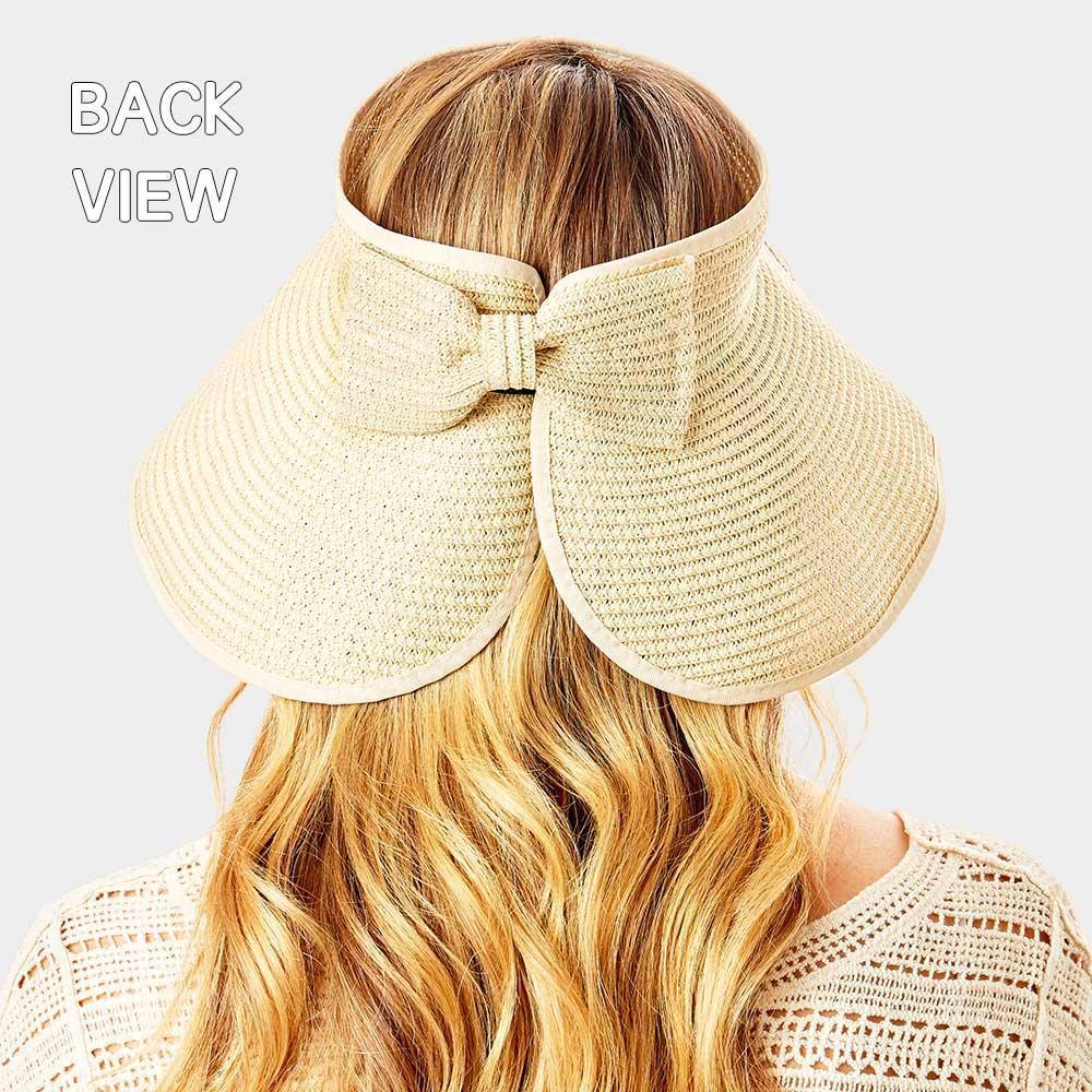 Always on vacay Message Roll Up Foldable Visor Sun Hat - Jewelry Store by Erik Rayo