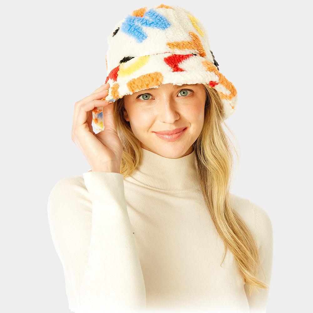 Alphabet Sherpa Bucket Hat - Jewelry Store by Erik Rayo