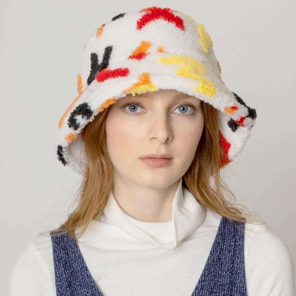 Alphabet Sherpa Bucket Hat - Jewelry Store by Erik Rayo