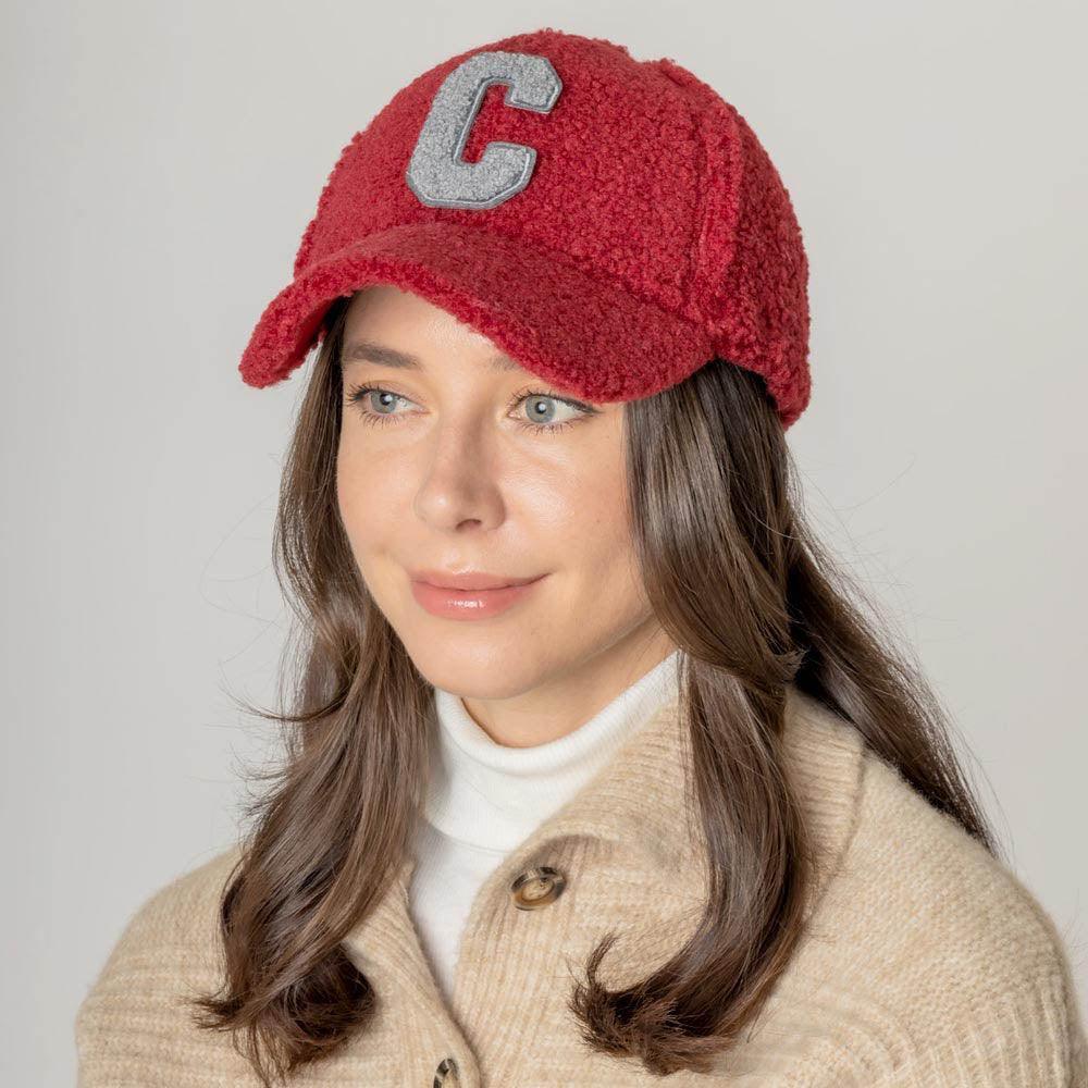 Letter C Sherpa Baseball Cap - Jewelry Store by Erik Rayo