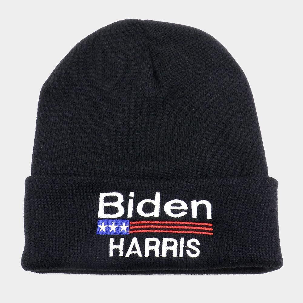 Biden Harris Embroidered Beanie Hat - Jewelry Store by Erik Rayo