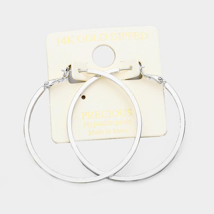 14K Gold Filled 2 inch Hypoallergenic Metal Hoop Earrings - Jewelry Store by Erik Rayo