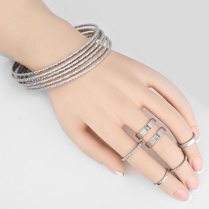 MultiLayered Bracelet With Rings - Jewelry Store by Erik Rayo