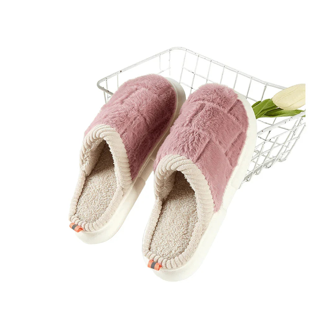 Pink 6Pairs - Woven Style Soft Home Indoor Floor Slippers - Jewelry Store by Erik Rayo