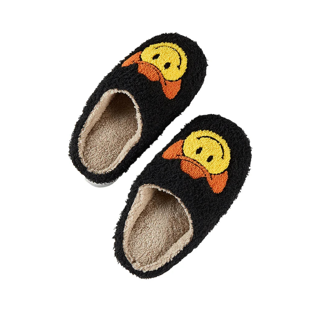 Black 6Pairs - Cowboy Hat Smile Soft Home Indoor Floor Slippers - Jewelry Store by Erik Rayo
