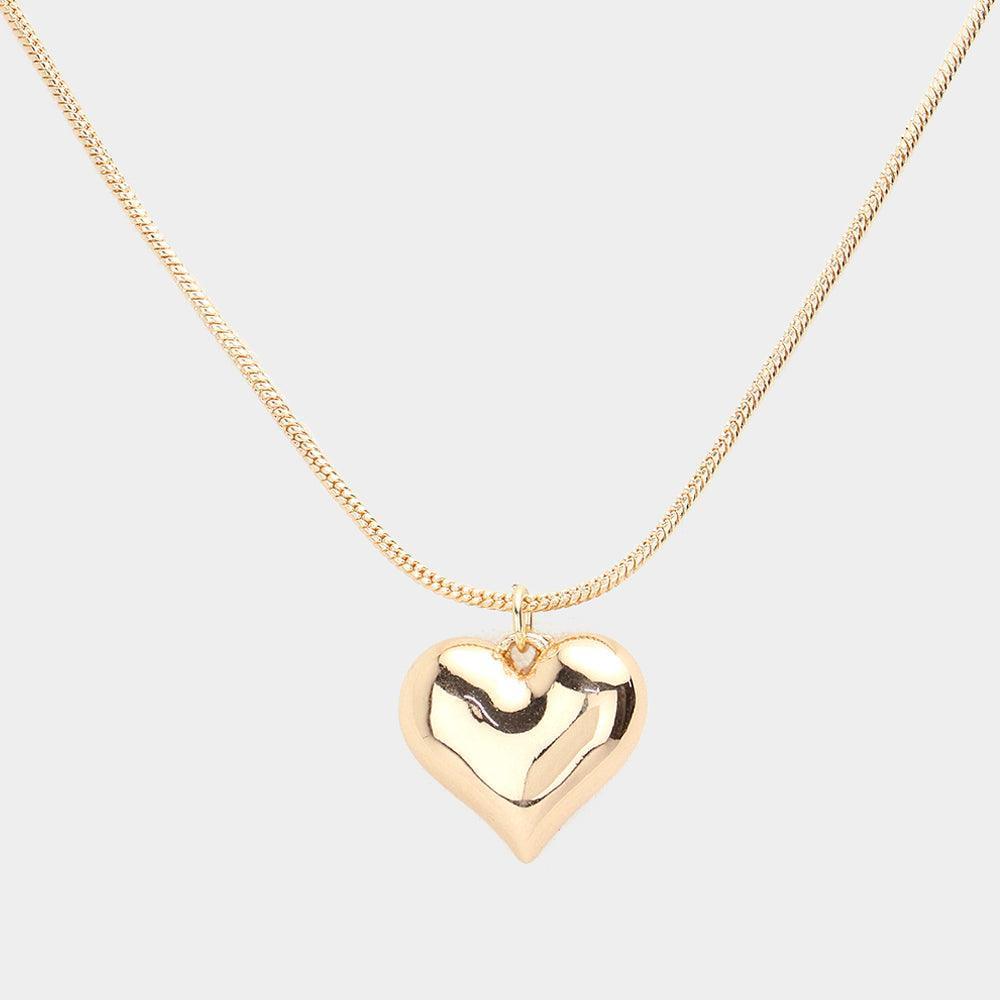 Gold Heart Pendant Necklace - Jewelry Store by Erik Rayo