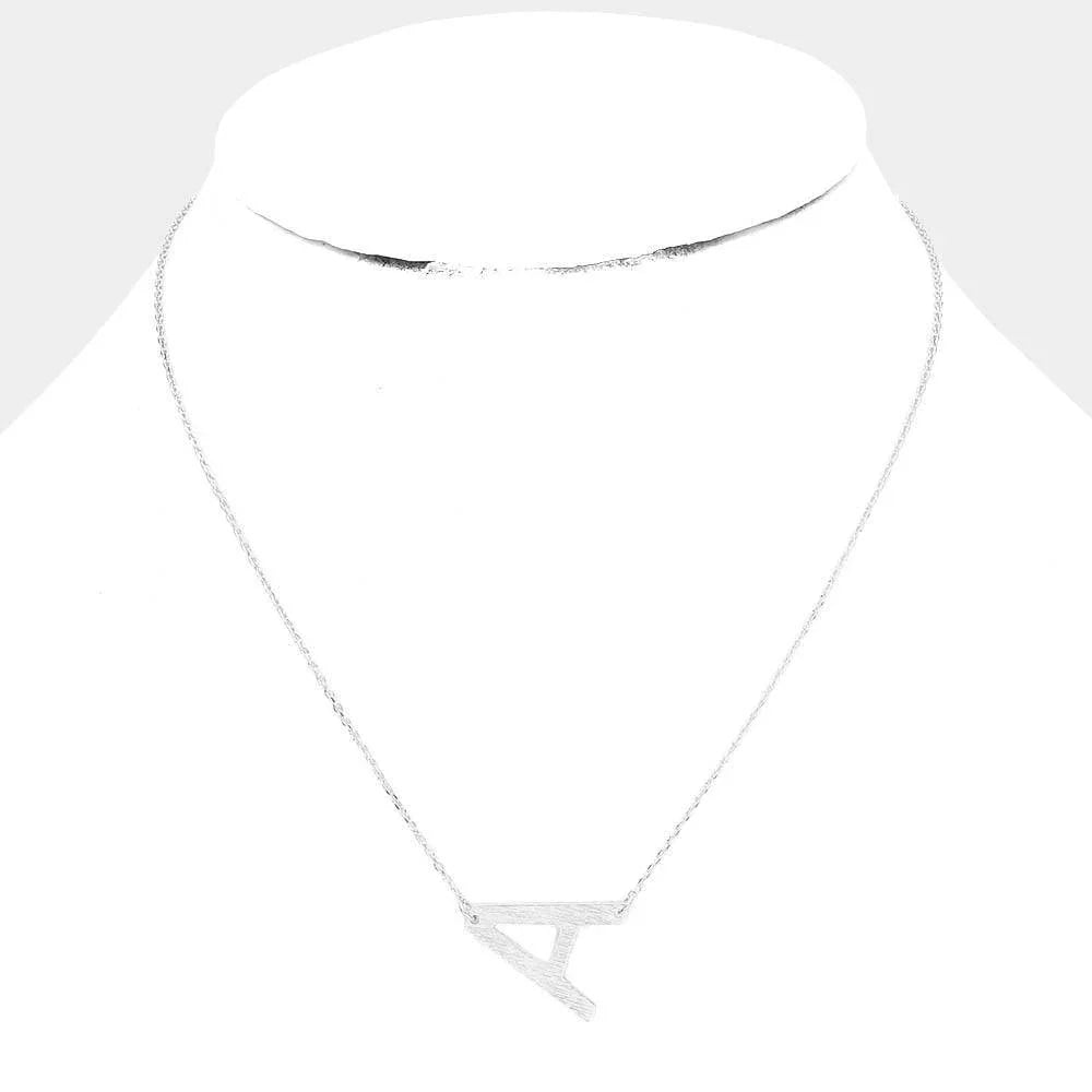 Gold Gold Dipped Monogram Pendant Necklace - Jewelry Store by Erik Rayo