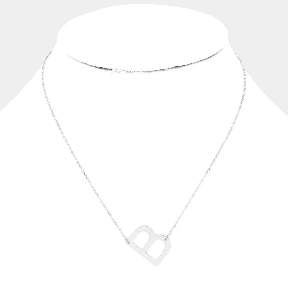 Gold Gold Dipped Monogram Pendant Necklace - Jewelry Store by Erik Rayo