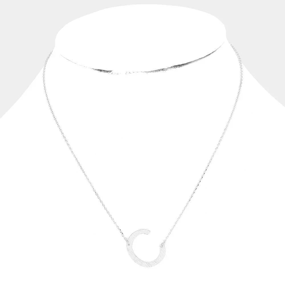 Gold Gold Dipped Monogram Pendant Necklace - Jewelry Store by Erik Rayo