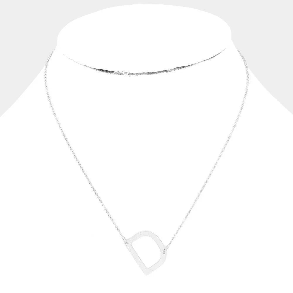 Gold Gold Dipped Monogram Pendant Necklace - Jewelry Store by Erik Rayo