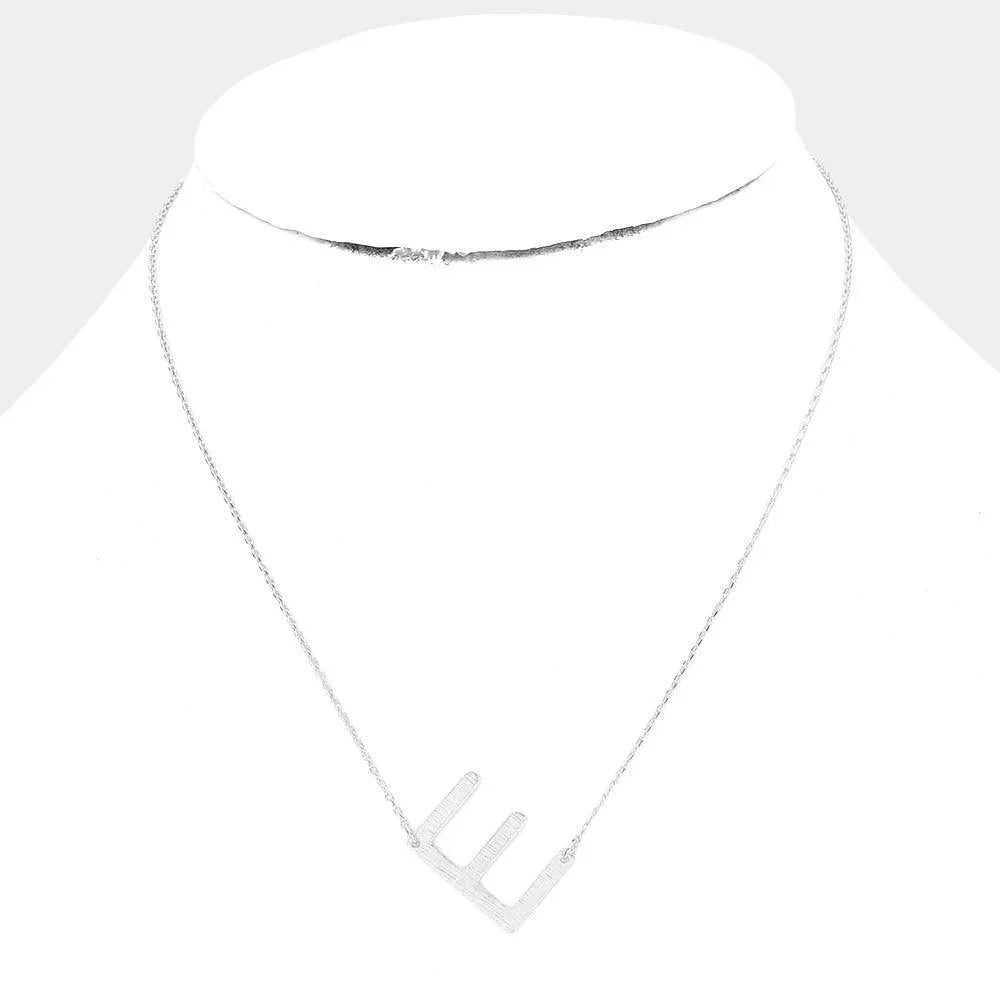 Gold Gold Dipped Monogram Pendant Necklace - Jewelry Store by Erik Rayo