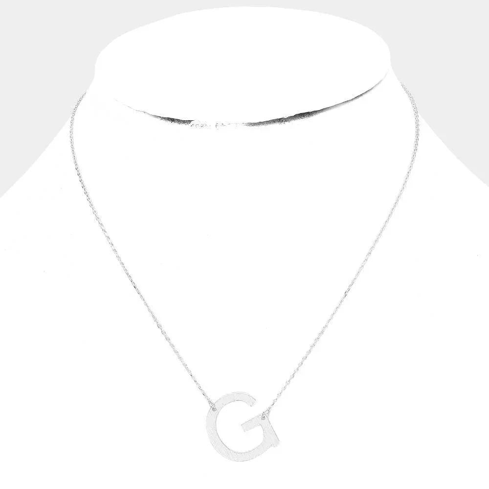 Gold Gold Dipped Monogram Pendant Necklace - Jewelry Store by Erik Rayo