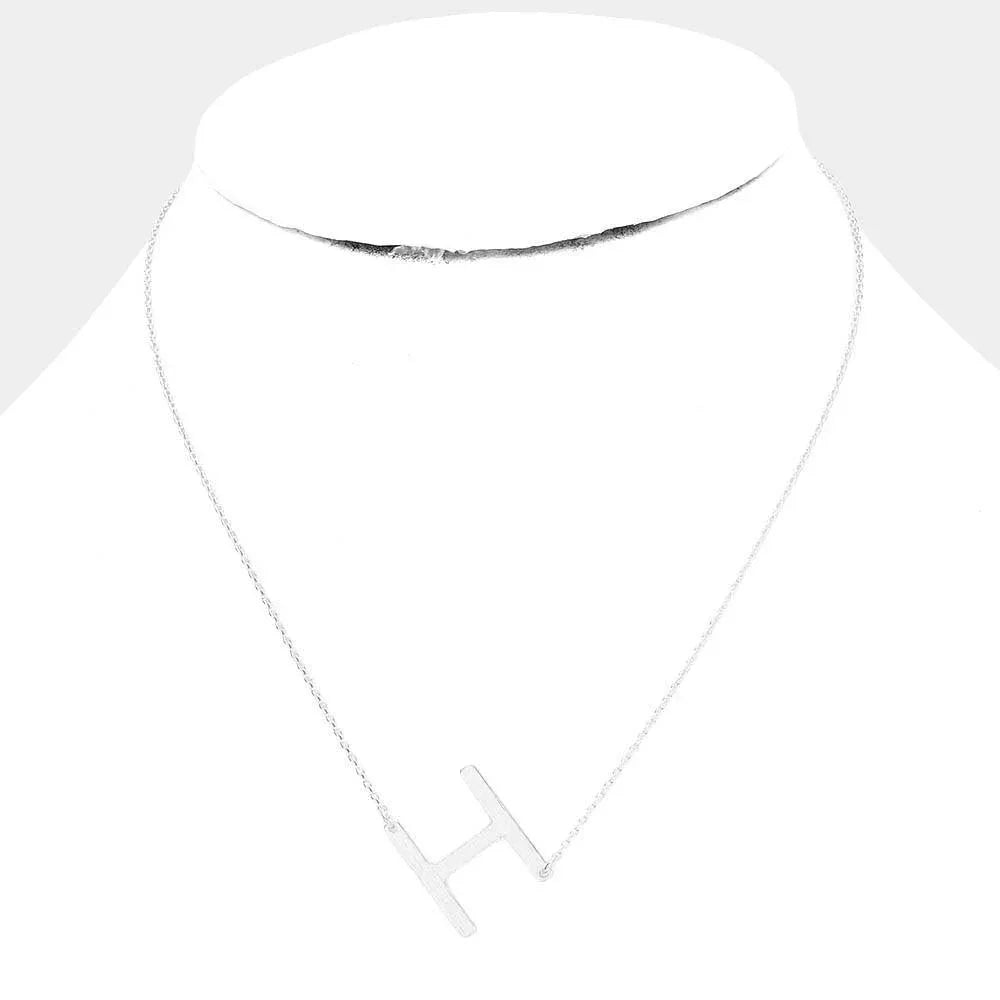 Gold Gold Dipped Monogram Pendant Necklace - Jewelry Store by Erik Rayo