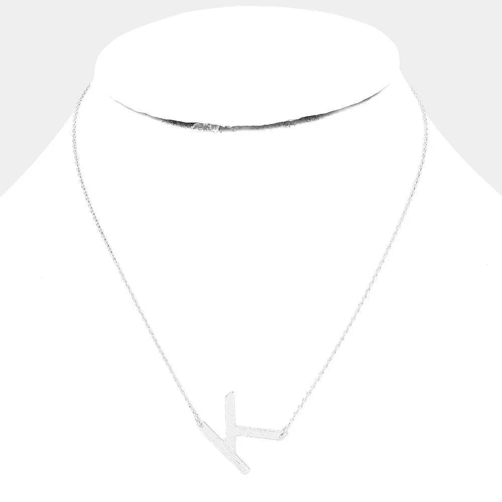 Gold Gold Dipped Monogram Pendant Necklace - Jewelry Store by Erik Rayo