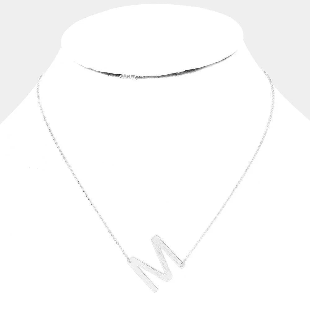 Gold Gold Dipped Monogram Pendant Necklace - Jewelry Store by Erik Rayo