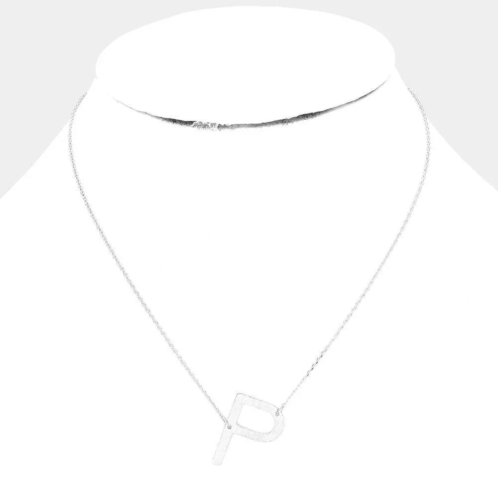 Gold Gold Dipped Monogram Pendant Necklace - Jewelry Store by Erik Rayo