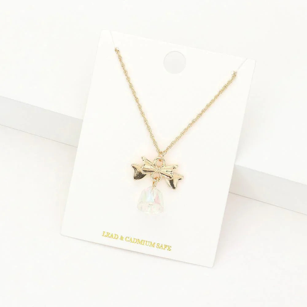 Gold Christmas Bell Pendant Necklace - Jewelry Store by Erik Rayo