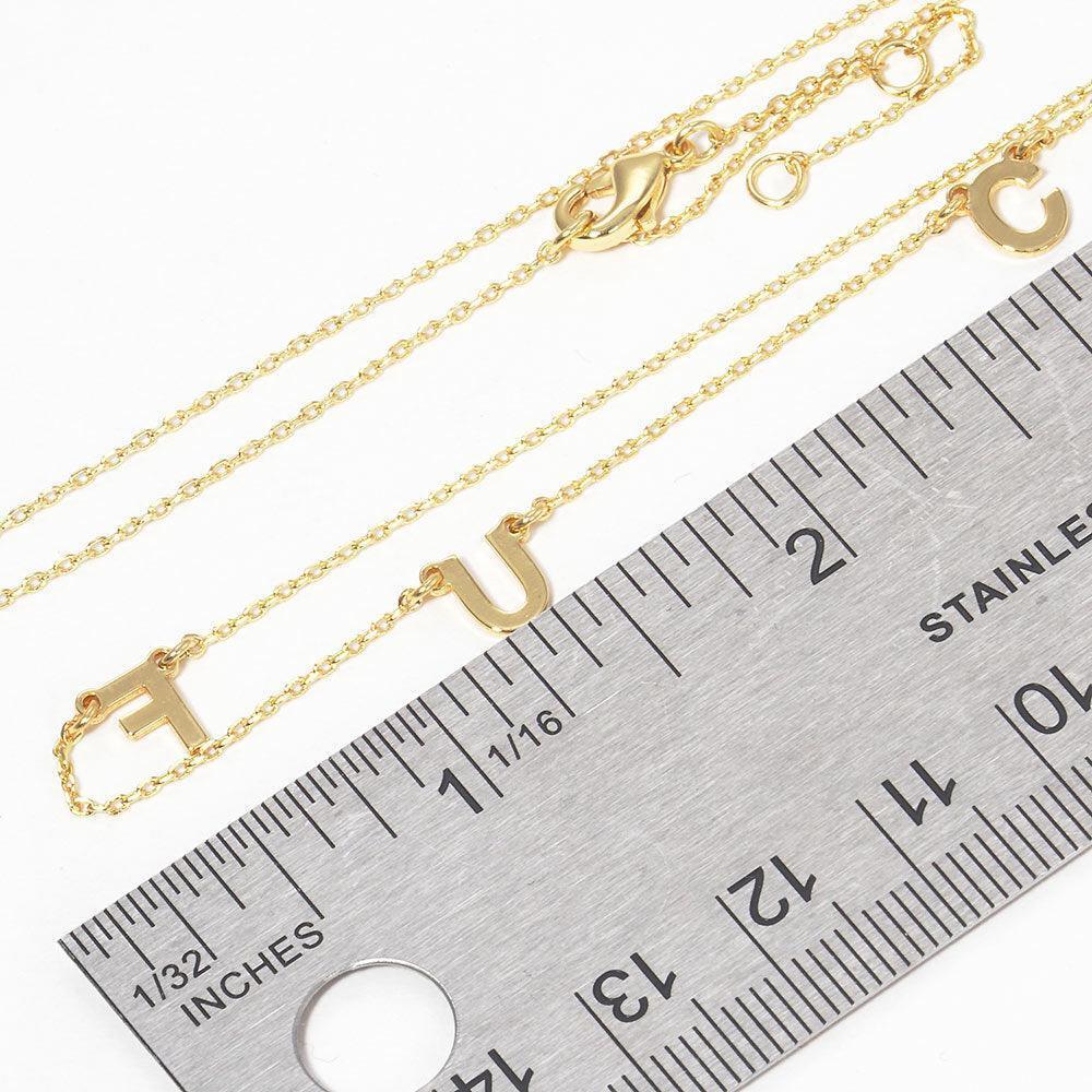 Gold Gold Dipped Metal FXXK Message Pendant Necklace - Jewelry Store by Erik Rayo