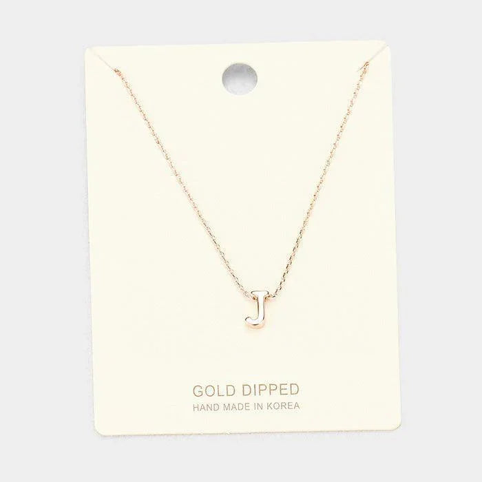 Rose Gold Gold Dipped Metal Pendant Necklace - Jewelry Store by Erik Rayo