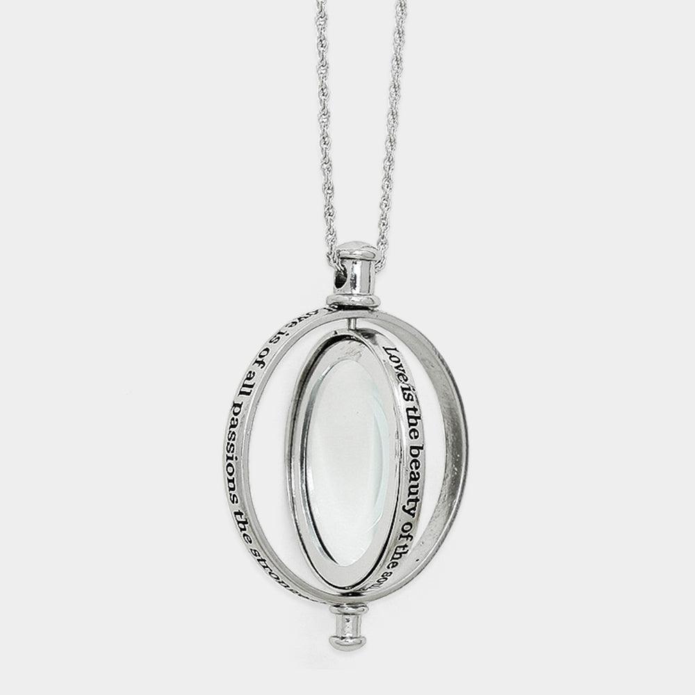Revolving Magnifying Glass Pendant Necklace - Jewelry Store by Erik Rayo