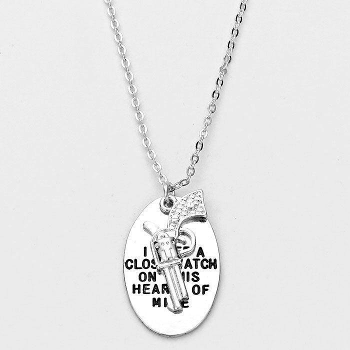 Gun Pendant Necklace - Jewelry Store by Erik Rayo
