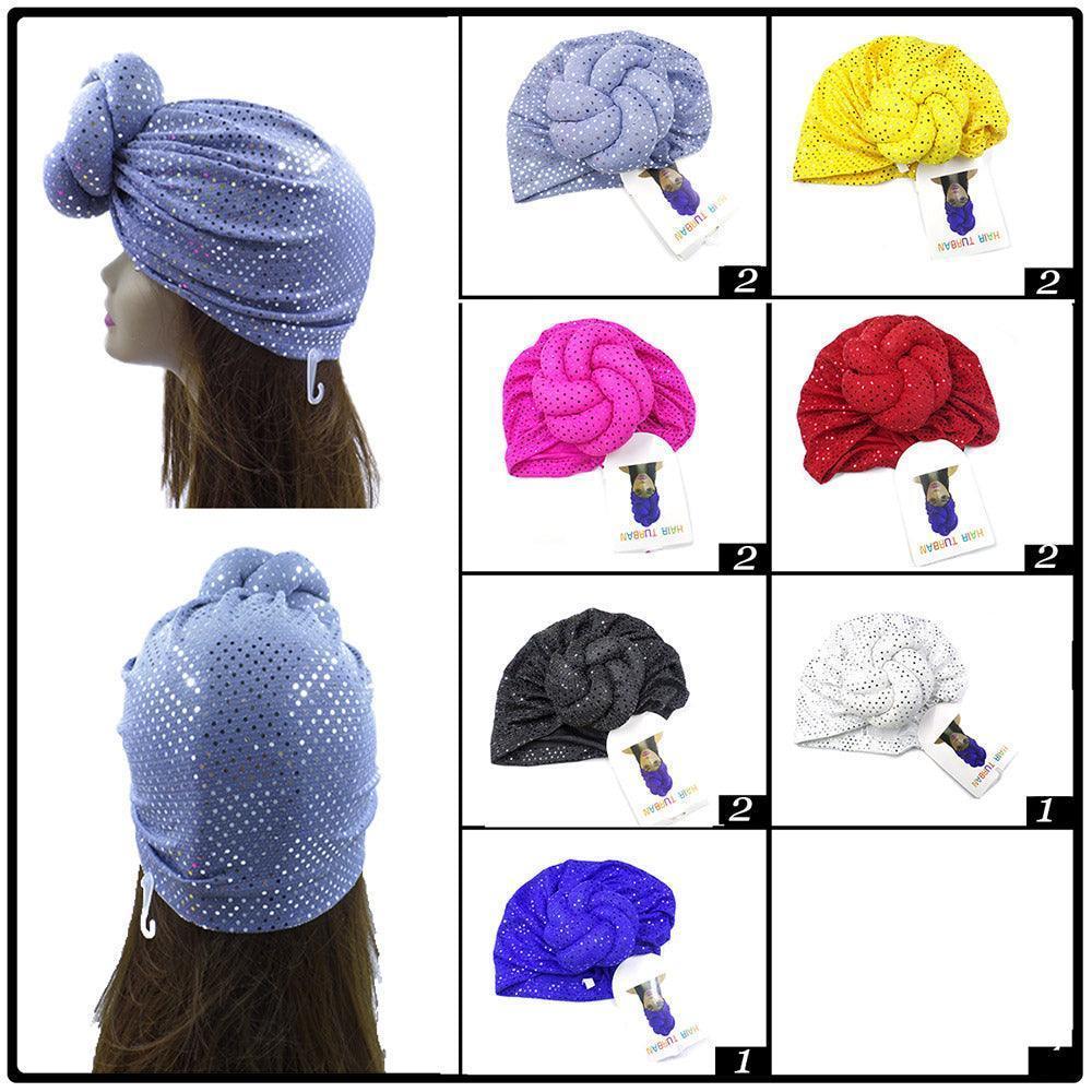 Bling Sequin Turban Hats 12 Pack - Jewelry Store by Erik Rayo