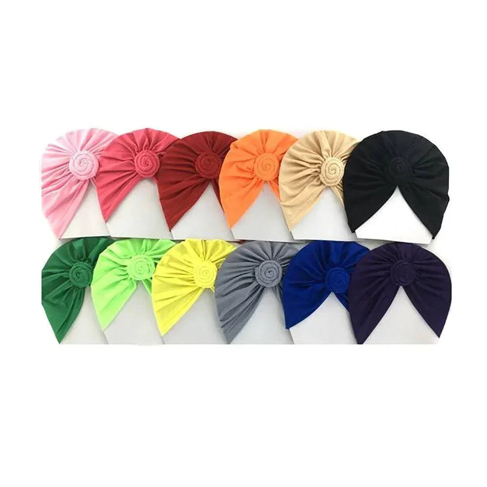 Solid Kids Turban Hats 12 Pack - Jewelry Store by Erik Rayo