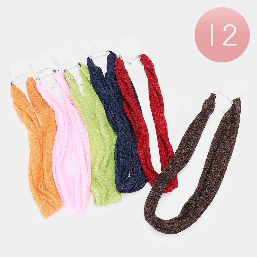12PCS - Fabric Necklaces - Jewelry Store by Erik Rayo