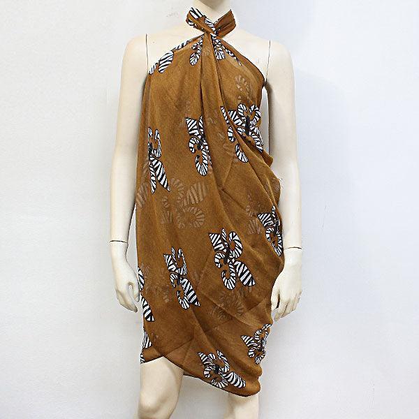White "Fleur de Lis" Pareo/ Spring Scarf - Jewelry Store by Erik Rayo