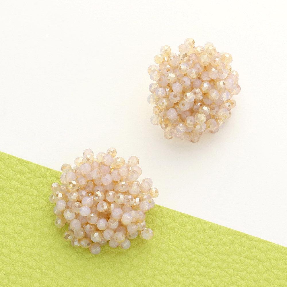 Faceted Bead Cluster Stud Earrings - Jewelry Store by Erik Rayo